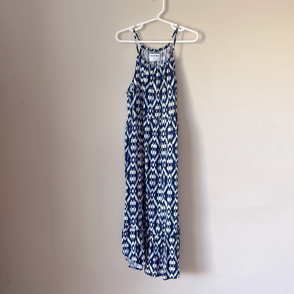 Navy/white girls summer dress